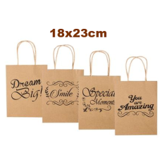 Paper Gift Bag with English Words